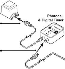 Garden and Pond 12 Volt Photocell with Digital Timer | Transformers and Light Accessories